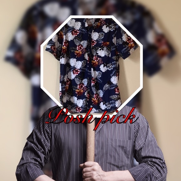 Tropical shirt 🌴1 button MIA - Picture 1 of 7
